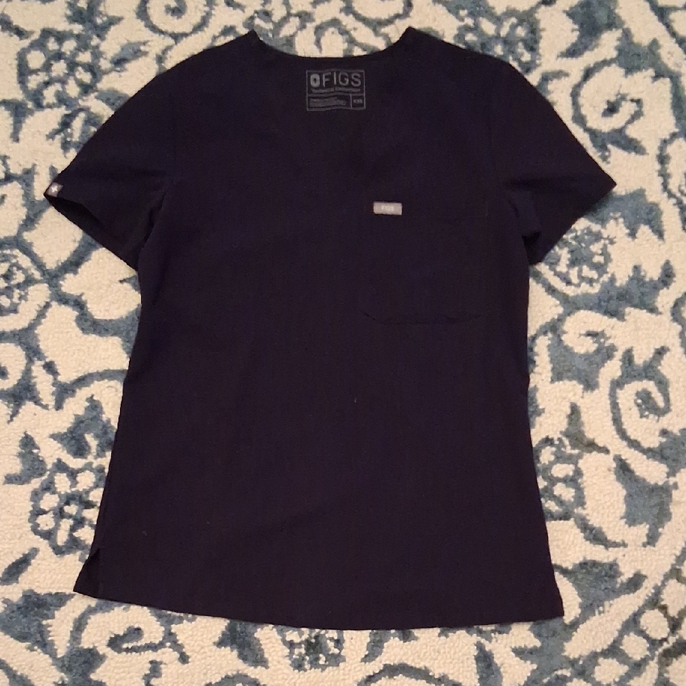 FIGS Deep Purple Medical Scrub Top